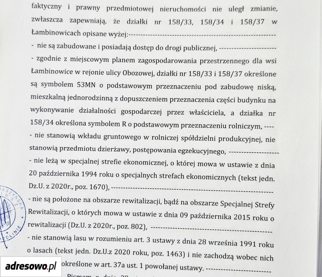 Działka budowlana Łambinowice, ul. Ogrodowa. Zdjęcie 2