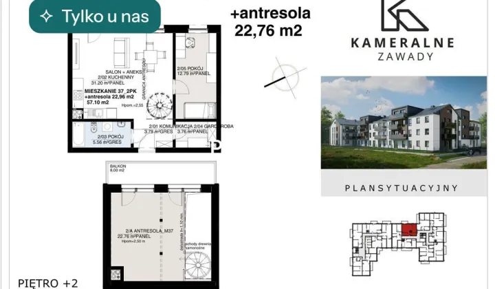 Mieszkanie 3-pokojowe Białystok Zawady, ul. św. Krzysztofa