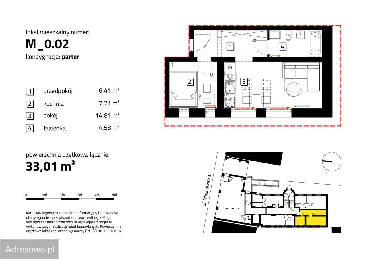 Mieszkanie 2-pokojowe Kluczbork, ul. Mickiewicza. Zdjęcie 16