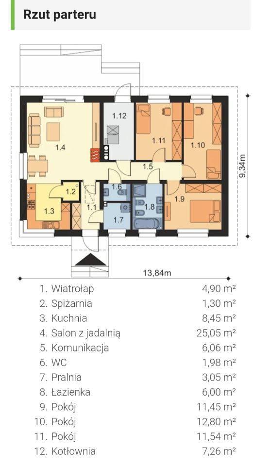 dom wolnostojący, 3 pokoje Nowosiedlice. Zdjęcie 10