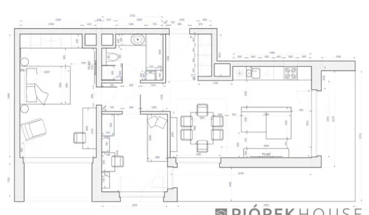 Mieszkanie 3-pokojowe Warszawa Mokotów, ul. Taśmowa