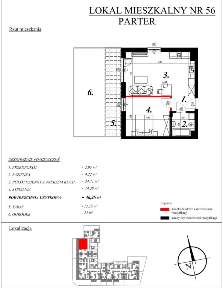 Mieszkanie 2-pokojowe Sochaczew, ul. Kochanowskiego. Zdjęcie 36