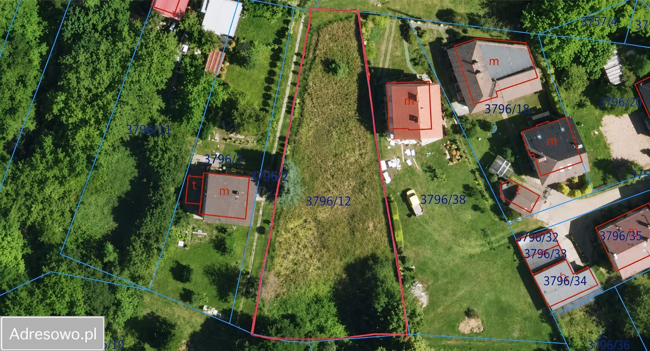 Działka budowlana Chrzanów Centrum, ul. Bartosza Głowackiego. Zdjęcie 1