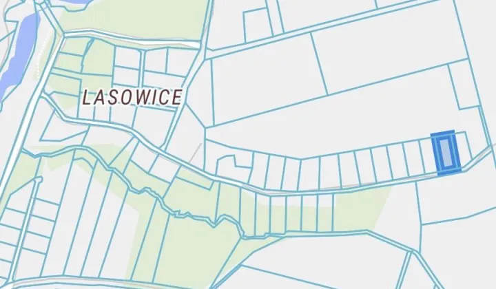 Działka rolna Koźlice Lasowice, ul. Akacjowa