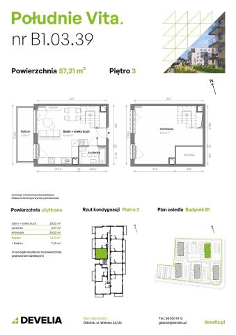 Mieszkanie 2-pokojowe Gdańsk Orunia Górna, ul. Kazimierza Wielkiego. Zdjęcie 7