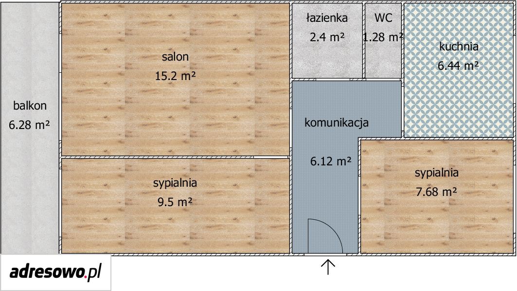 Mieszkanie 3-pokojowe Toruń Na Skarpie, ul. Wincentego Witosa. Zdjęcie 7