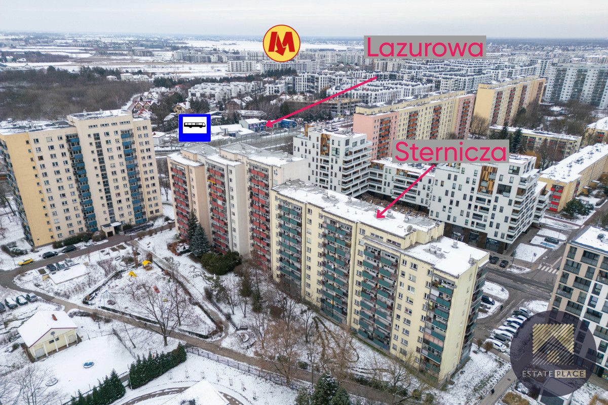 Mieszkanie 3-pokojowe Warszawa Bemowo, ul. Sternicza