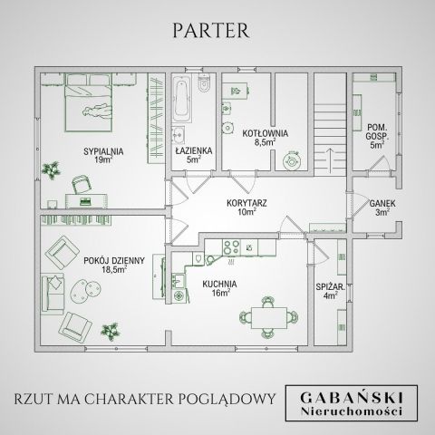 dom wolnostojący, 6 pokoi Zabawa, ul. Polna. Zdjęcie 16