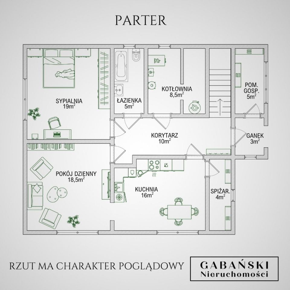 dom wolnostojący, 6 pokoi Zabawa, ul. Polna. Zdjęcie 16