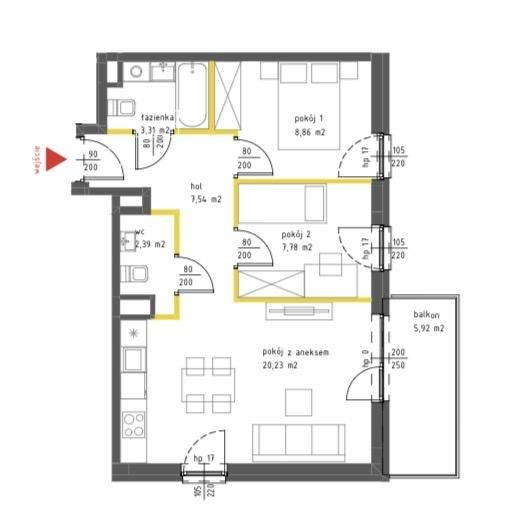 Mieszkanie 3-pokojowe Warszawa Białołęka, ul. Pawła Włodkowica. Zdjęcie 16