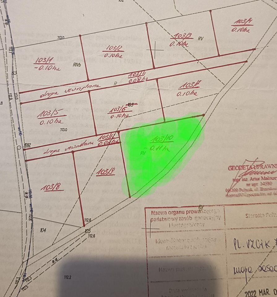 Działka budowlana Budy Ciepielińskie. Zdjęcie 1