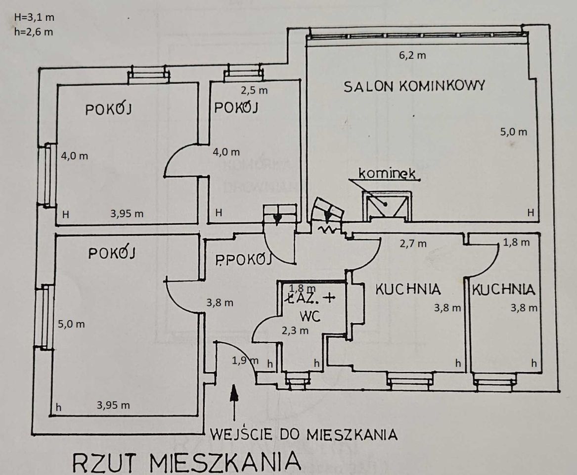Mieszkanie 5-pokojowe Żmigród. Zdjęcie 8