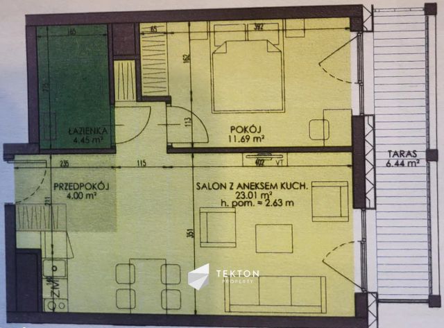 Mieszkanie 2-pokojowe Wrocław Grabiszyn, al. gen. Józefa Hallera. Zdjęcie 14