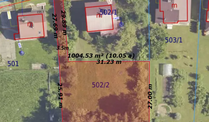 Działka budowlana Jasło Sobniów, ul. Floriańska