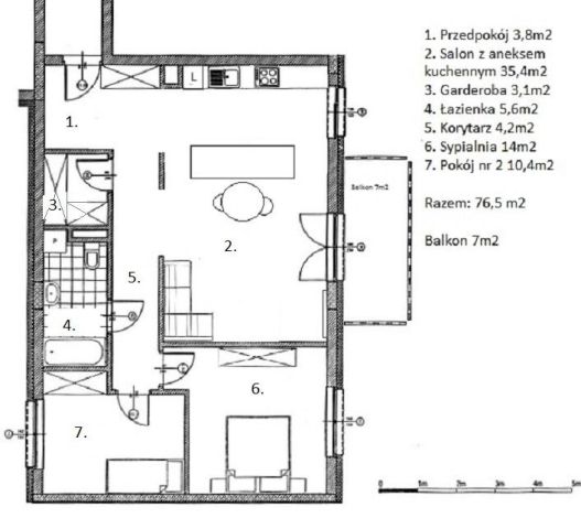 Mieszkanie 3-pokojowe Warszawa Bielany, ul. płk. Mieczysława Niedzielskiego "Żywiciela". Zdjęcie 21