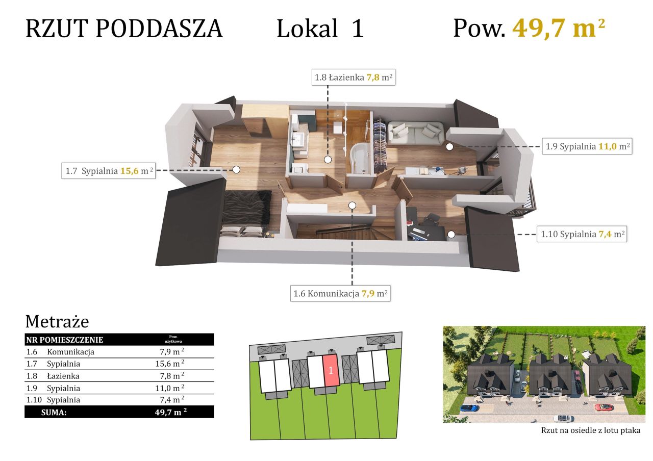 bliźniak, 4 pokoje Czapury, ul. Kasztanowa. Zdjęcie 6