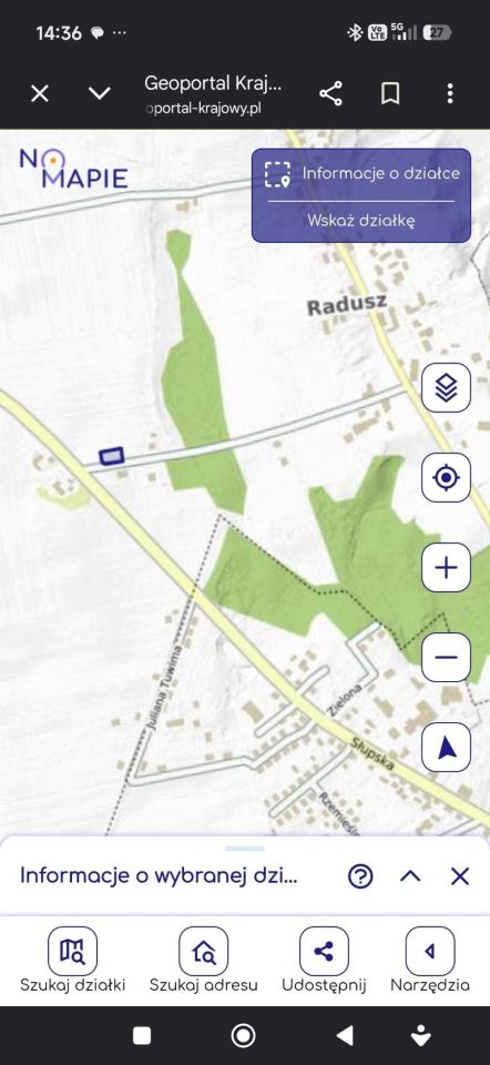 Działka budowlana Radusz. Zdjęcie 2