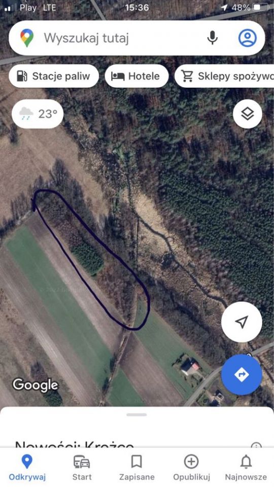 Działka leśna Skierniewice