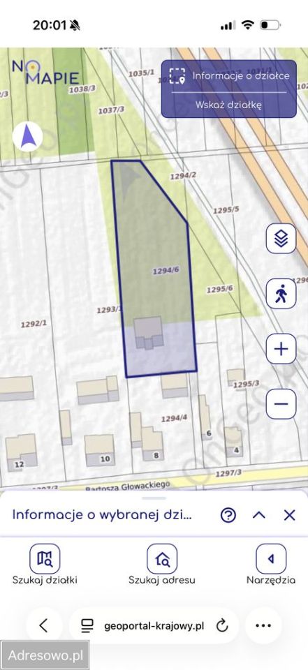 Działka budowlana Mierzęcice, ul. Głowackiego. Zdjęcie 4