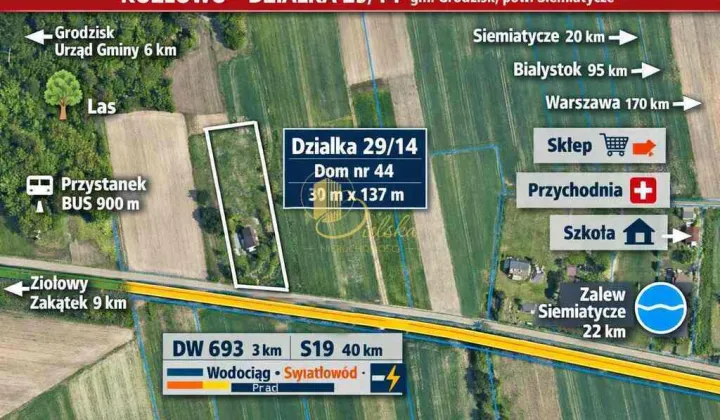 dom wolnostojący, 2 pokoje Kozłowo