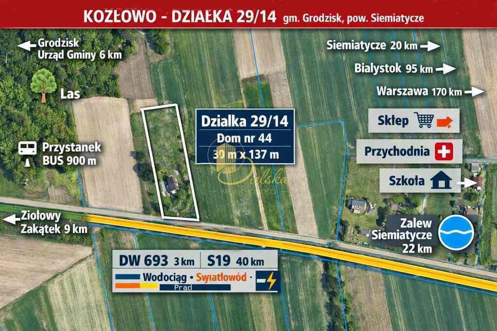 dom wolnostojący, 2 pokoje Kozłowo. Zdjęcie 1