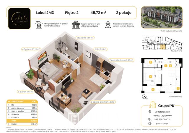 Mieszkanie 2-pokojowe Jabłonna, ul. Złotej Renety. Zdjęcie 4