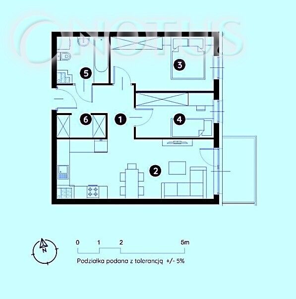 Mieszkanie 3-pokojowe Bielsko-Biała, ul. Mostowa. Zdjęcie 5