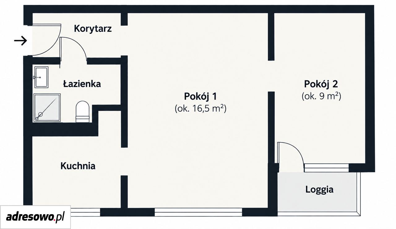 Mieszkanie 2-pokojowe Łódź Zarzew, ul. Władysława Strzemińskiego. Zdjęcie 13