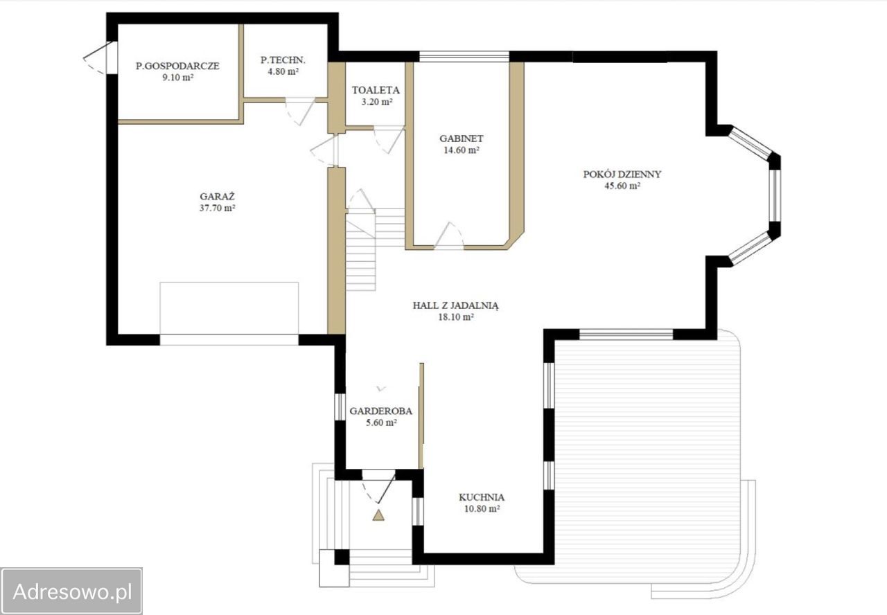 dom wolnostojący, 10 pokoi Konstancin-Jeziorna, ul. Aleja Wojska Polskiego. Zdjęcie 9