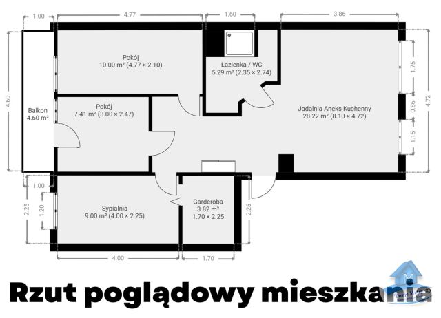 Mieszkanie 3-pokojowe Włocławek, ul. Planty. Zdjęcie 19