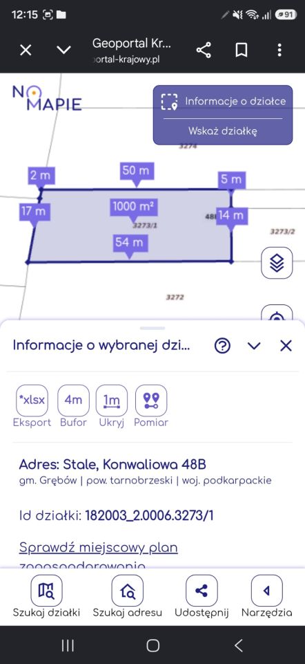 Działka rolno-budowlana Stale Siedlisko, ul. Konwaliowa. Zdjęcie 3