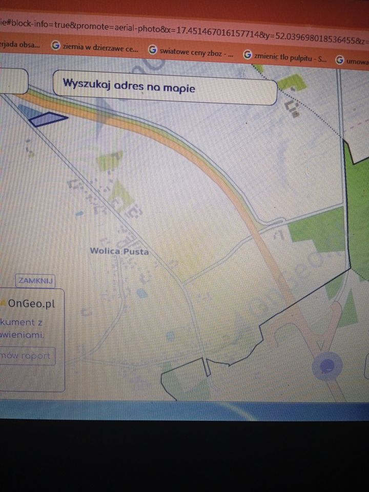 Działka budowlana Wolica Pusta. Zdjęcie 2