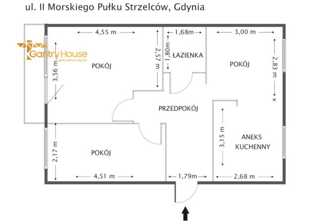 Mieszkanie 3-pokojowe Gdynia Witomino, ul. 2 Morskiego Pułku Strzelców. Zdjęcie 16