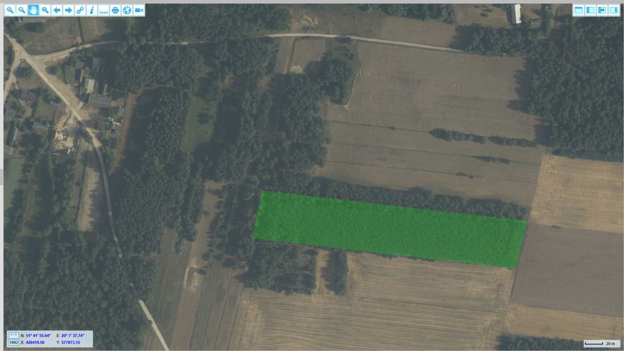 Działka leśna Czerwonka. Zdjęcie 1