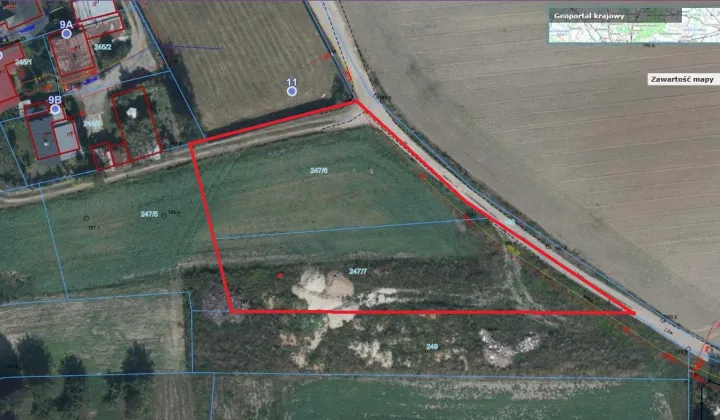 Działka inwestycyjna Lublin Głusk, ul. Parafialna