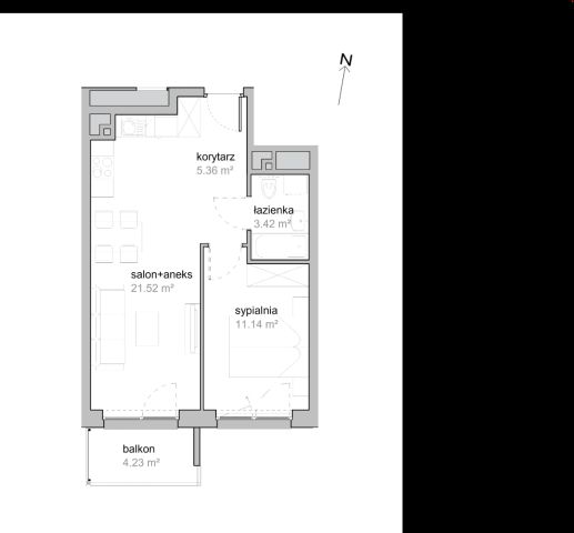 Mieszkanie 2-pokojowe Wrocław Tarnogaj, ul. Piękna. Zdjęcie 7