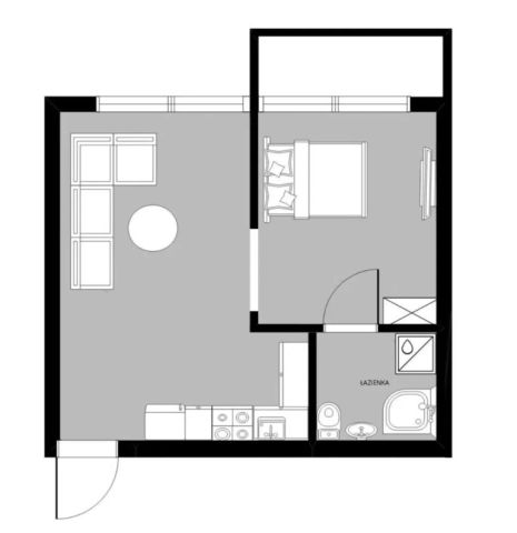 Mieszkanie 1-pokojowe Wrocław Krzyki, ul. Lubuska. Zdjęcie 21
