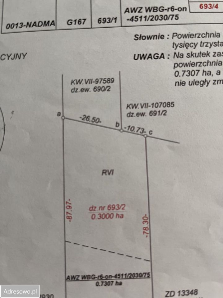 Działka rolna Nadma, ul. Stara. Zdjęcie 2