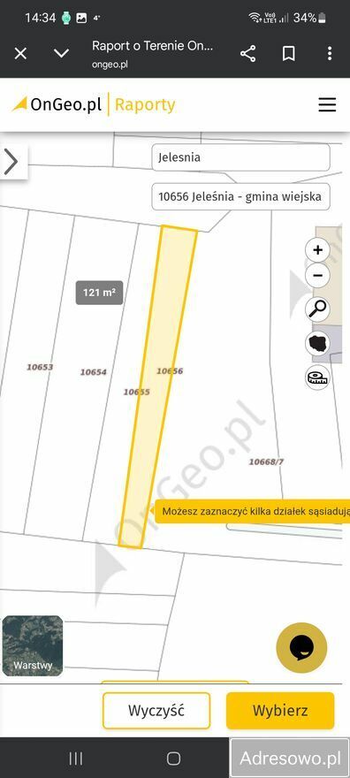 Działka rekreacyjna Jeleśnia, ul. Wyrodowa