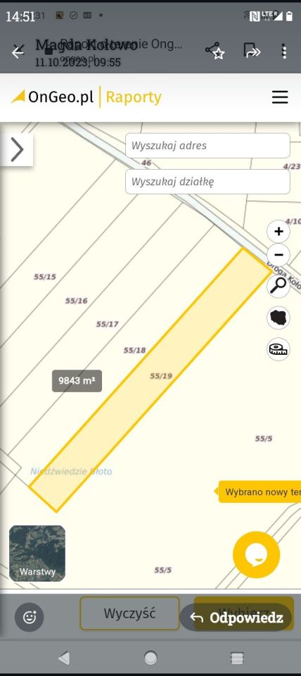 Działka rolna Kołowo. Zdjęcie 1