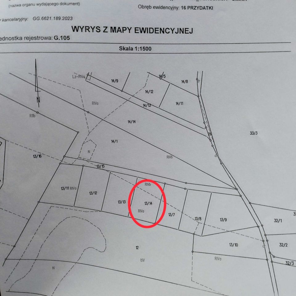 Działka budowlana Przydatki