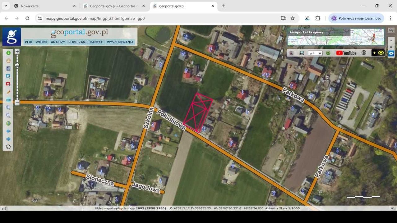 Działka budowlana Kurowo