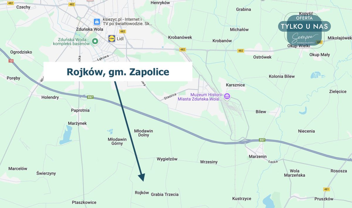 Działka budowlana Rojków. Zdjęcie 6