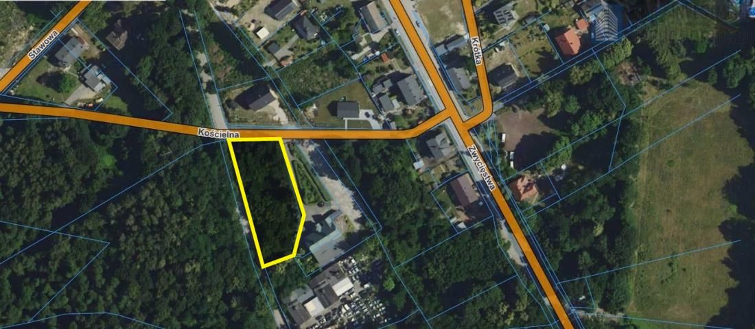 Działka inwestycyjna Knurów Krywałd, ul. Zwycięstwa. Zdjęcie 1