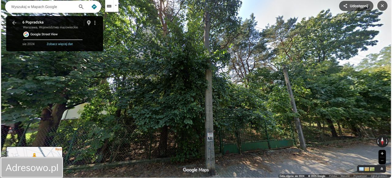 Działka inwestycyjna Warszawa Falenica, ul. Popradzka