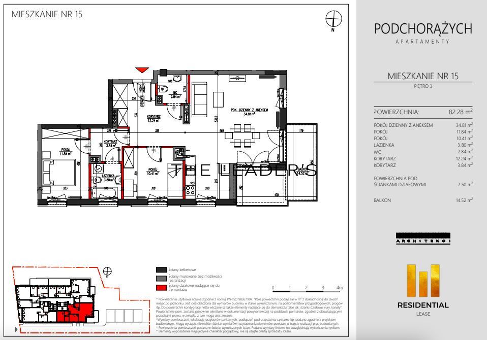 Mieszkanie 3-pokojowe Warszawa, ul. Podchorążych. Zdjęcie 18