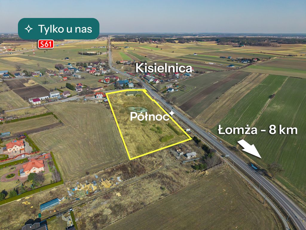 Działka inwestycyjna Kisielnica. Zdjęcie 1