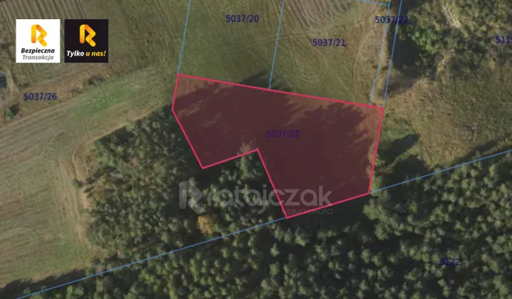 Działka inwestycyjna Gdynia Chwarzno-Wiczlino, ul. Kazimierza Małkowskiego