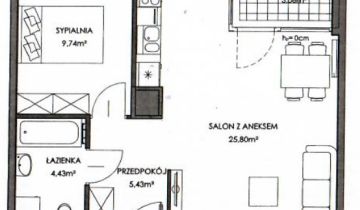 Mieszkanie 2-pokojowe Gdańsk Letnica, ul. Starowiejska