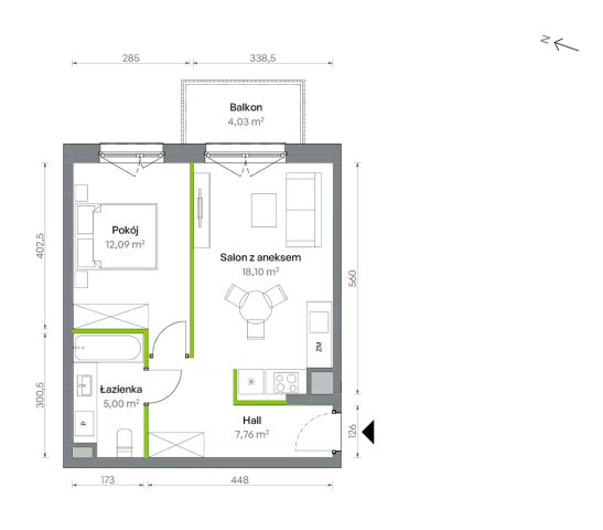 Mieszkanie 2-pokojowe Warszawa Targówek, ul. Oliwska. Zdjęcie 16